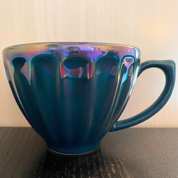 Anthropologie Lustered Latte Mug (Dark Turquoise) - Picture 4 of 4
